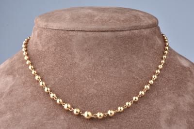 Ball Chain Necklace  18K Yellow Gold - A