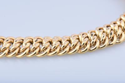 Bracelet en or jaune 18 carats, fermoir tiroir 2