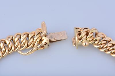 Bracelet en or jaune 18 carats, fermoir tiroir 2