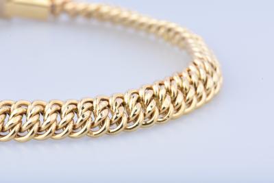 Bracelet en or jaune 18 carats, fermoir tiroir 2