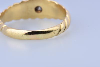 Bague solitaire diamants en or jaune 18 carats 2