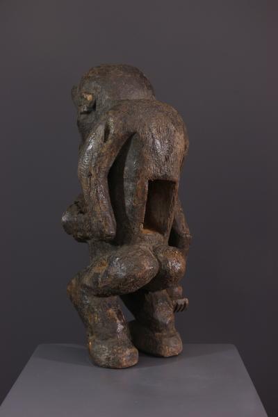 Cameroun, Boulou, Statue Singe 2
