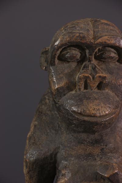 Cameroun, Boulou, Statue Singe 2