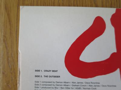 BLUR / BANKSY (d’après) - Crazy Beat, Impression sur pochette disque 2