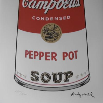 Andy WARHOL (d’après) - Campbell soup pepper pot , Lithographie 2