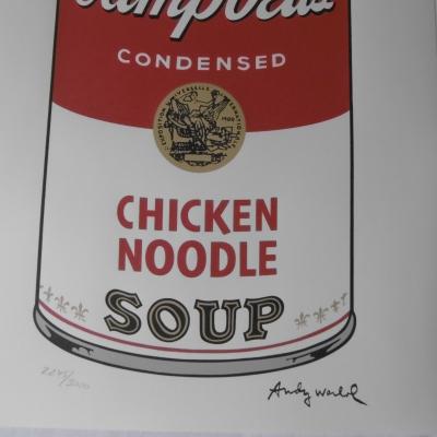Andy WARHOL (d’après) - Campbell soup chicken noodle - Lithographie 2