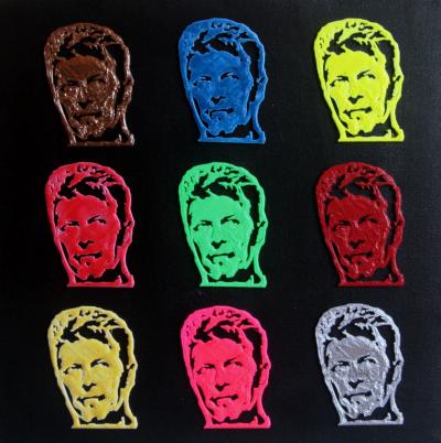 PyB - David Bowie Colors, 2019 - Technique mixte sur toile 2