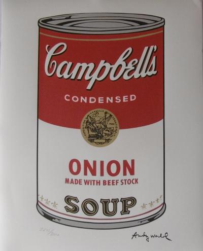 Andy WARHOL (d’après) - Campbell Soup Onion, Lithographie 2