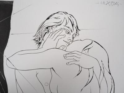 Pierre-Yves TRÉMOIS : Le baiser au soleil, 1974 - Gravure Originale Signée 2