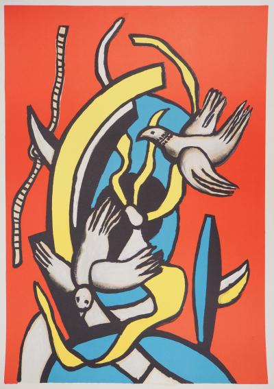 Fernand LEGER : Les oiseaux - Lithographie offset 2