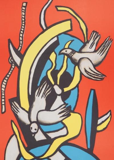 Fernand LEGER : Les oiseaux - Lithographie offset 2