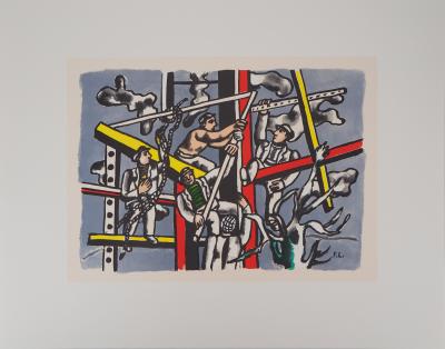 Fernand LÉGER (d’après) - Les constructeurs - Lithographie 2