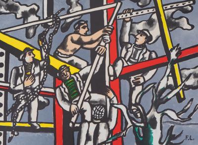 Fernand LÉGER (d’après) - Les constructeurs - Lithographie 2
