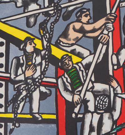Fernand LÉGER (d’après) - Les constructeurs - Lithographie 2