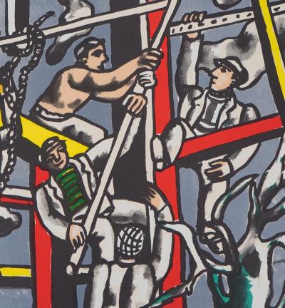 Fernand LEGER : Les constructeurs - Lithographie signée 2