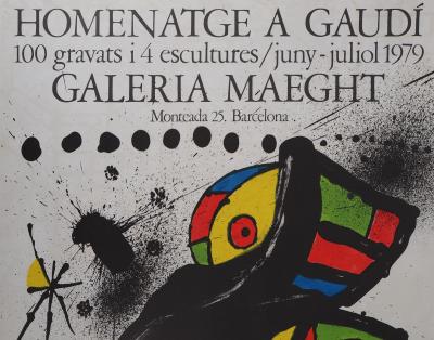 Joan MIRO - Hommage à Gaudi : Lithographie signée, 1979 2