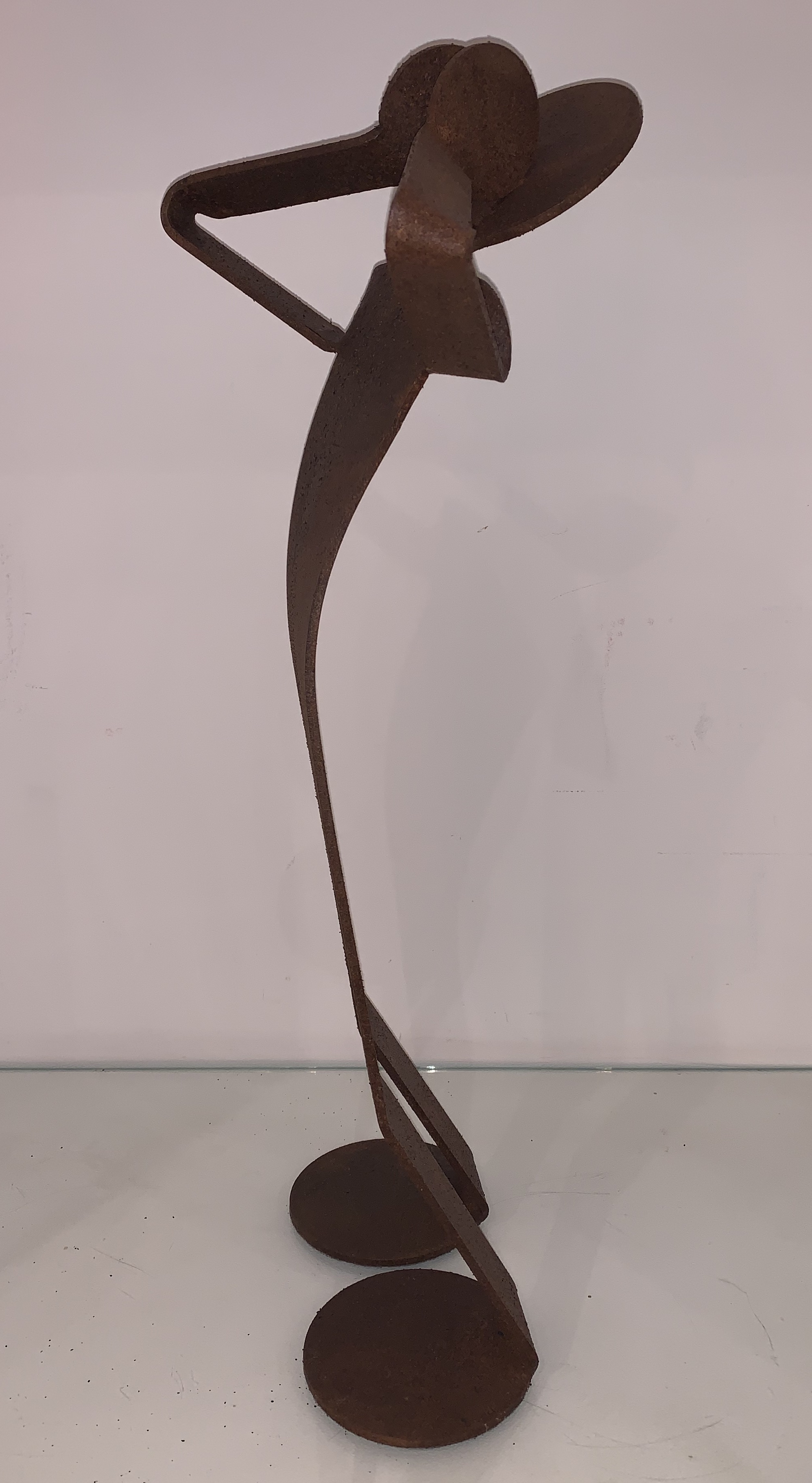 David Zeller dit ZED Flexo Hé Ho, Sculpture acier corten Art