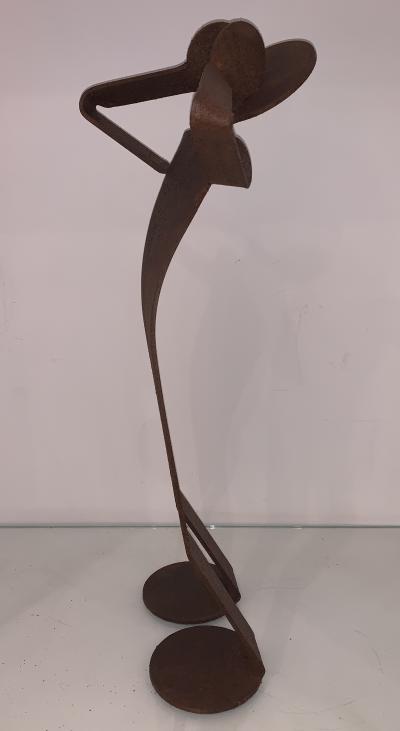 David Zeller dit ZED - Flexo Hé Ho, Sculpture acier corten 2