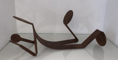 ZED - Flexo To Be Cool 2, Sculpture acier corten 2