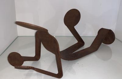 ZED - Flexo To Be Cool 2, Sculpture acier corten 2