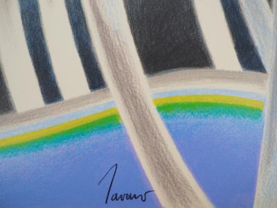 Albert ZAVARO : Couple de cavaliers - Lithographie signée au crayon 2