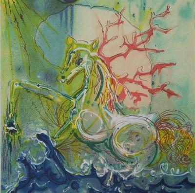 Salvador DALI - Neptune : Lithographie originale signée 2