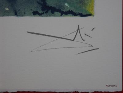 Salvador DALI - Neptune : Lithographie originale signée 2
