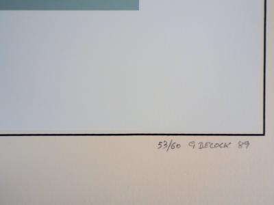 Gilbert DECOCK - Composition géométrique, Carré - Sérigraphie signée au crayon 2