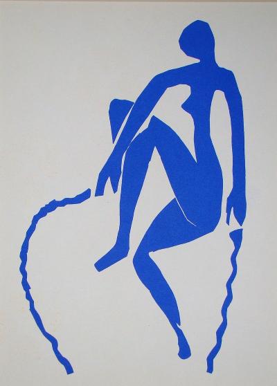 Henri MATISSE (d’après) - Nu bleu, sauteur à cordes, 1961 - Lithographie