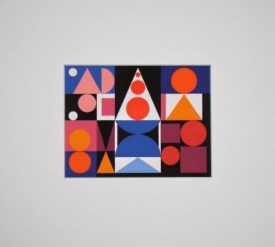 Auguste HERBIN (d’après) - Fer Acier, 1955 - Sérigraphie en couleurs 2