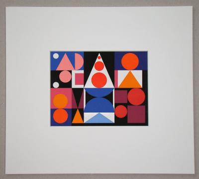 Auguste HERBIN (d’après) - Fer Acier, 1955 - Sérigraphie en couleurs 2