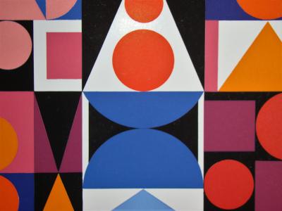 Auguste HERBIN (d’après) - Fer Acier, 1955 - Sérigraphie en couleurs 2