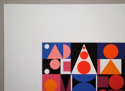 Auguste HERBIN (d’après) - Fer Acier, 1955 - Sérigraphie en couleurs 2