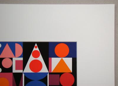 Auguste HERBIN (d’après) - Fer Acier, 1955 - Sérigraphie en couleurs 2