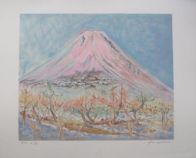 Shizuka MURAYAMA - Fuji San, Lithographie signée 2