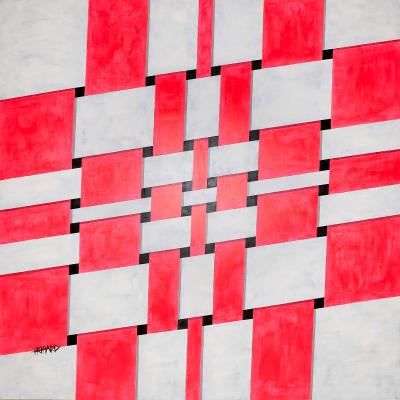 Fabien HEMARD - Quantique 1 - Superposition, 2019, Acrylique sur toile signée 2
