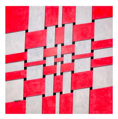 Fabien HEMARD - Quantique 2 - Superposition bis, 2019 - Acrylique sur toile signée 2