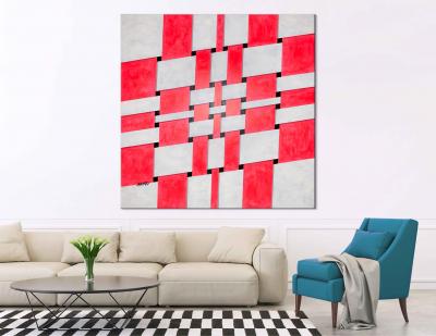 Fabien HEMARD - Quantique 1 - Superposition, 2019, Acrylique sur toile signée 2