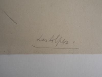 Alberto GIACOMETTI (after) - The Alps, lithograph 2