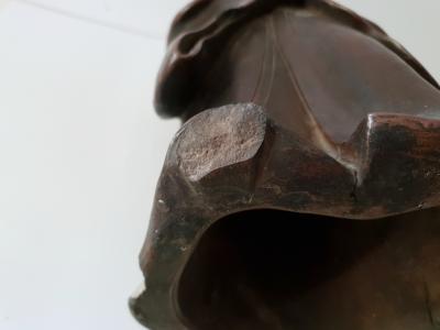 Chine - Milieu du XXe siècle - Sculpture de Shou Xing en Terre cuite 2