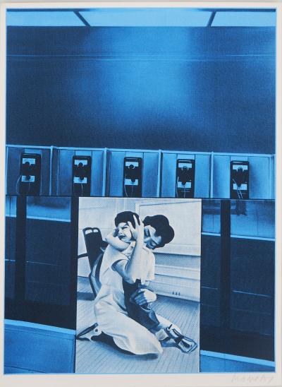 Jacques Monory - Retrouvailles, Sérigraphie Originale Signée 2