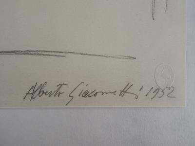 Alberto GIACOMETTI (d’après) : Rue à Paris - Lithographie signée 2