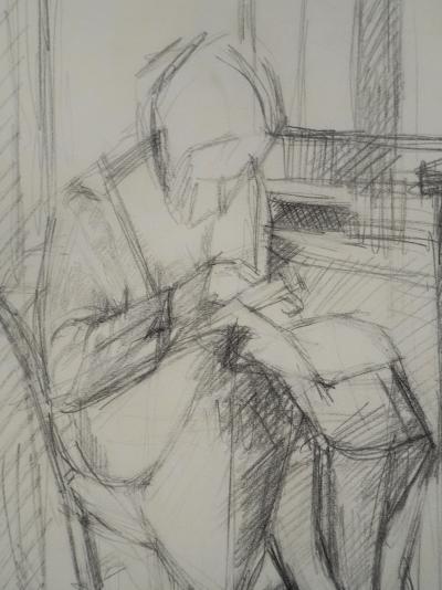 Alberto GIACOMETTI (nachher): Die Frau am Fensterrand - Lithographie 2