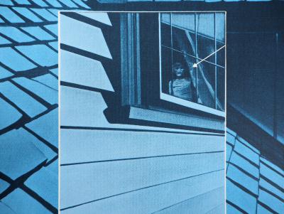 Jacques Monory - Jeune fille à la fenêtre, 1976 - Sérigraphie Originale Signée 2