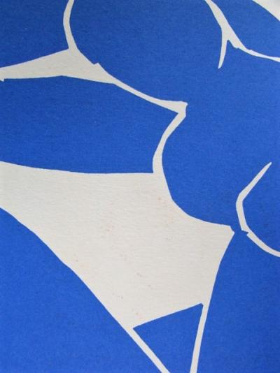 Henri MATISSE (d’après) - Nu bleu II, 1952 - Lithographie signée et datée 2