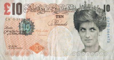 BANKSY - DIFACED TENNER, BILLET DE BANQUE 10£ 2