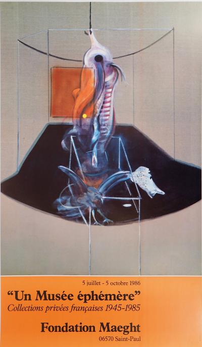 Francis BACON : Carcasse de viande et oiseau de proie - Affiche originale 2