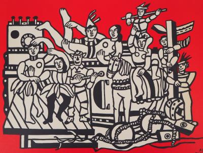Fernand LÉGER (d’après) - La grande parade du cirque - Lithographie 2