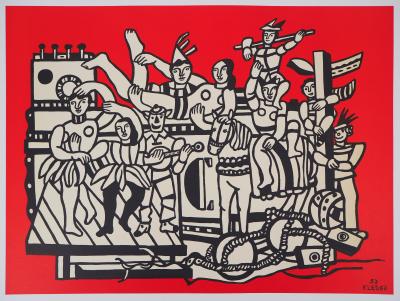 Fernand LEGER : La grande parade du cirque - Lithographie signée 2