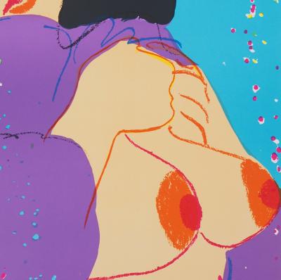 Walasse TING : Bleue, Moment intime - Lithographie originale signée 2